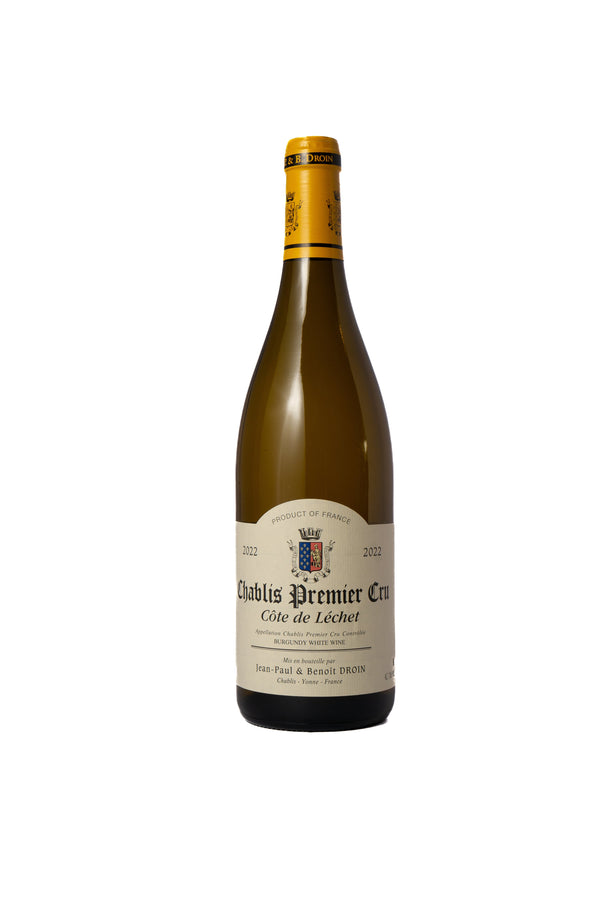 Jean-Paul & Benoit Droin 'Cote De Lechet' Chablis 1er Cru 2022-Heritage Wine Store Perth CBD Bottleshop