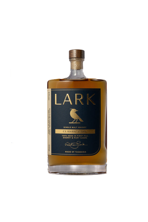 Lark 'Classic Cask' Single Malt Australian Whisky 500ml-Heritage Wine Store Perth CBD Bottleshop