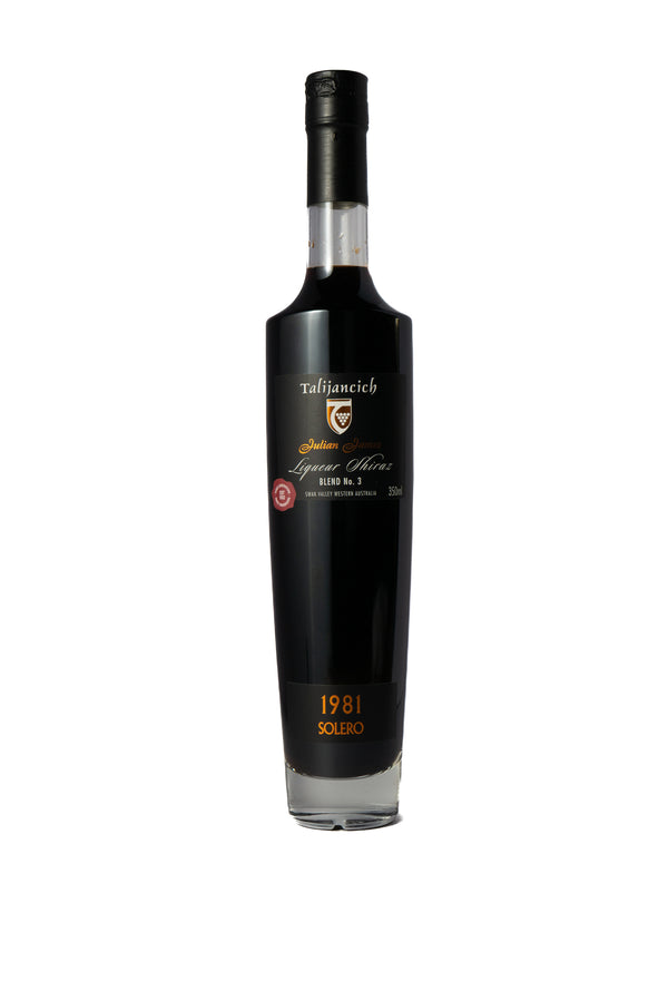 Talijancich 'Julian James - Blend No. 3' Liqueur Shiraz 1981 Solero-Heritage Wine Store Perth CBD Bottleshop