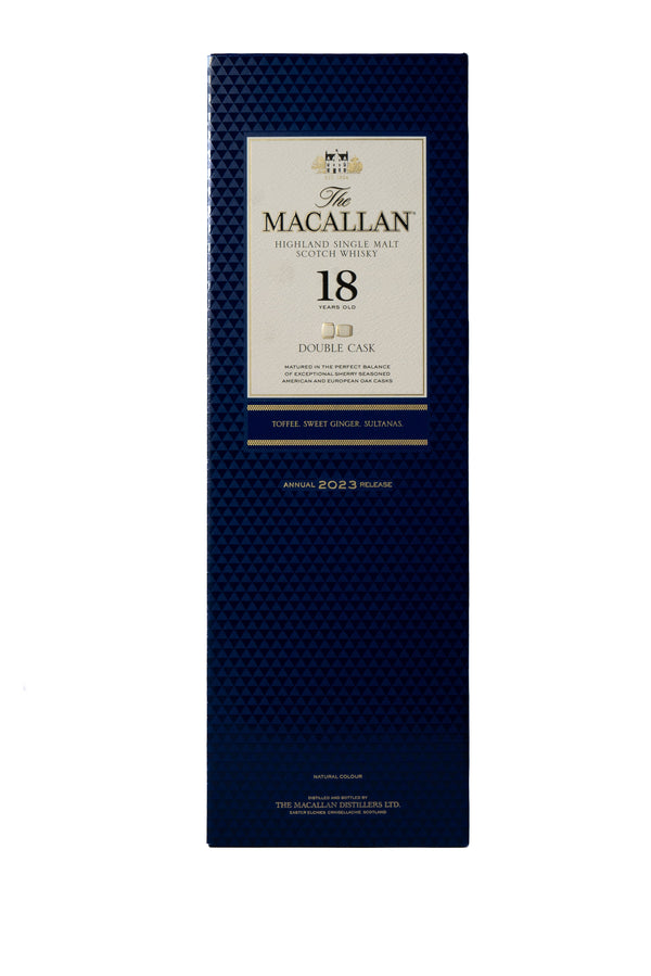 The Macallan 'Double Cask' 18YO Single Malt Scotch Whisky 700ml-Heritage Wine Store Perth CBD Bottleshop